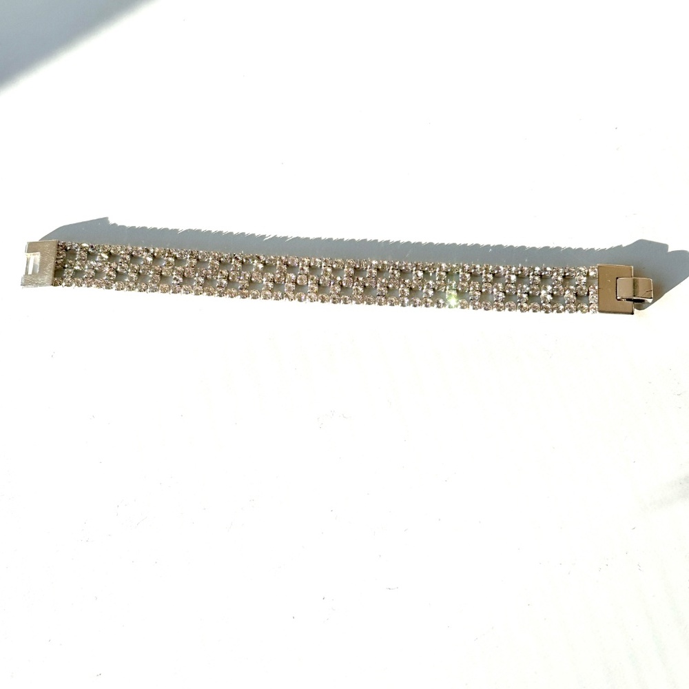 Rhinestone Bracelet | Silver-Tone - Picture 10 of 10